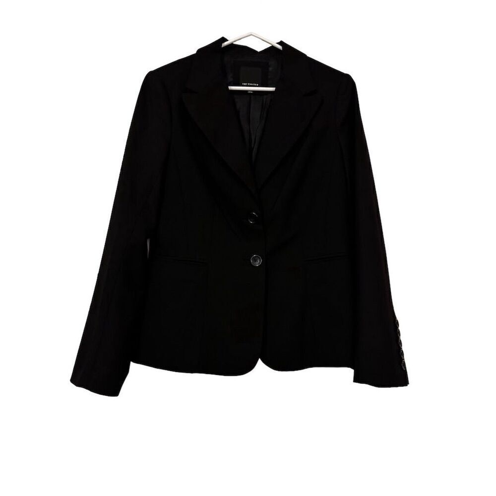The Limited Women's Black Blazer Size 10 Workwear Tailored Fit Notch Lapel